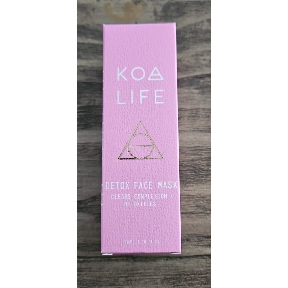 Koa Life DETOX Charcoal Face Mask 1.70 Fl Oz New In Box Clears Complexion